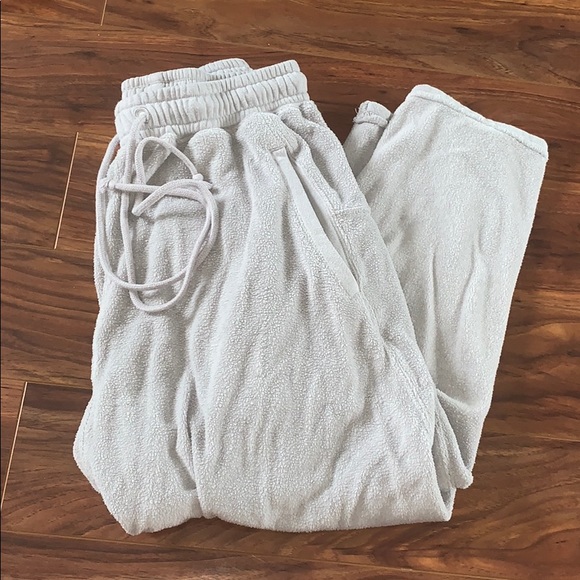 Free People Pants - Free People Light Gray Joggers
